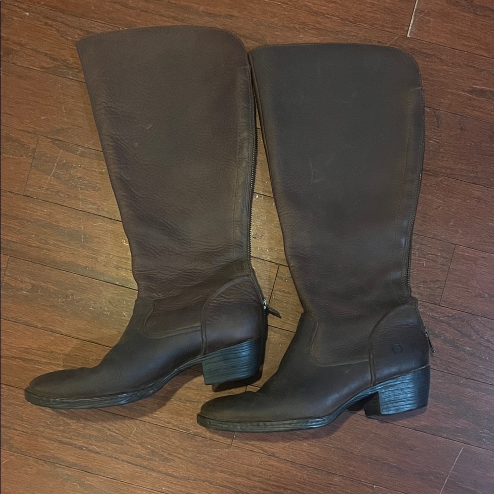 Born Dark Brown Over the Knee Boots